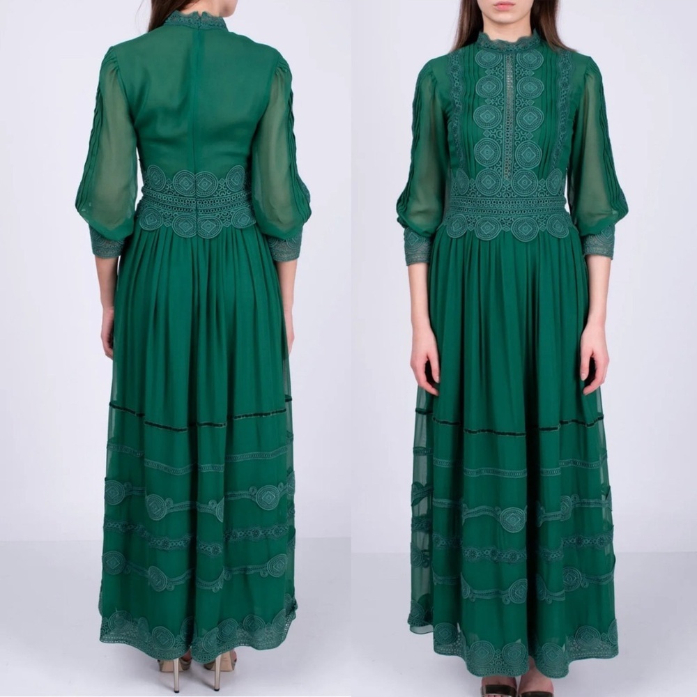 Elegant Green Maxi Dress